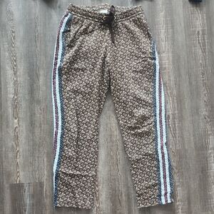 Burberry Brown  Joggers with Multicolor Stripes